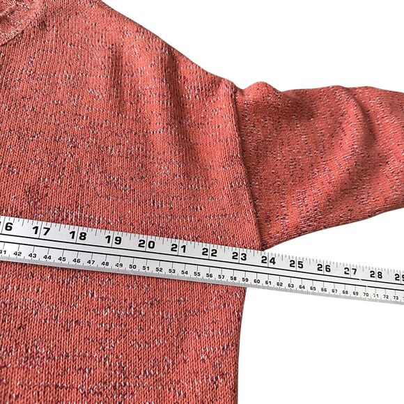 Free People FP Beach Sweater Women’s Small Orange Long Sleeve Pullover Knitted - Picture 8 of 10